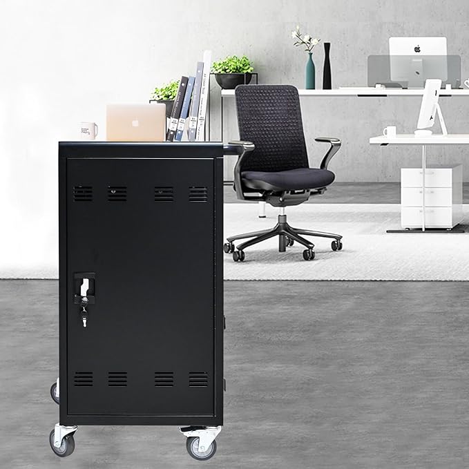 Laptop Charging Cart, 45 Device Tablet Storage Carts - Image 9
