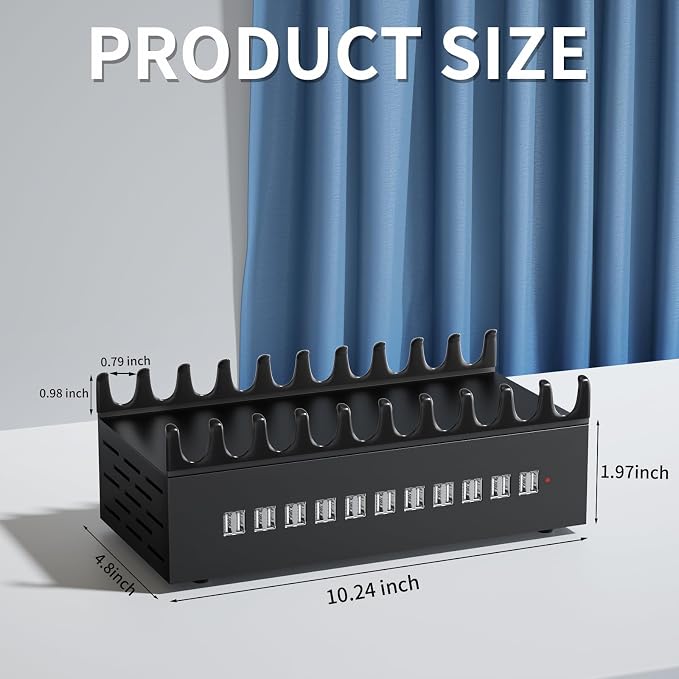300W USB Charging Station, 22-Port Desktop Fast Charger Station - Image 7