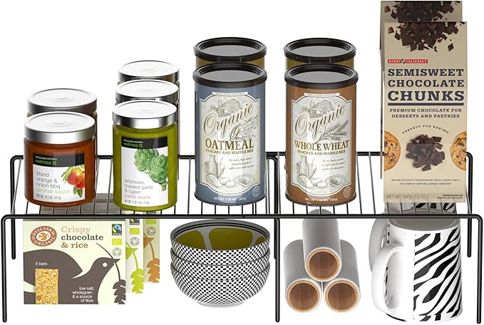 Redrubbit Expandable Metal Rustproof Kitchen Counter and Shelf Rack, 4 Piece - Image 8