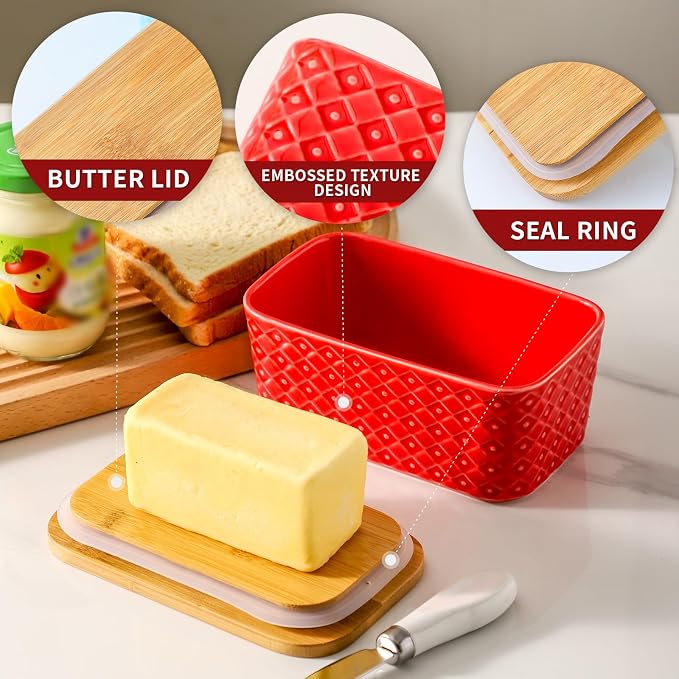 Hasense Ceramic Butter Dish - Image 4