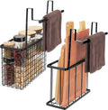 2 Pack Cabinet Door Organizer, Over The Cabinet Door Organizer by YMCCOOL