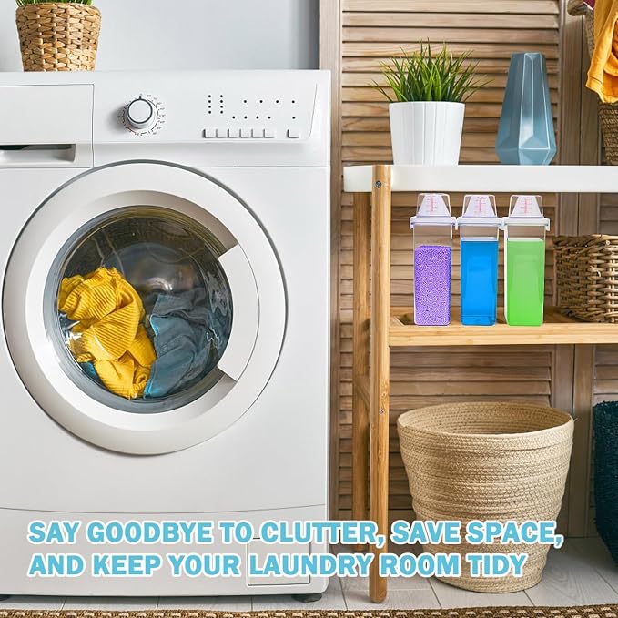 2 Pack 78 oz Liquid Laundry Detergent Dispenser Laundry Detergent Container - Image 6