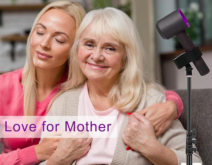 Purple River Hair Dryer Stand Black 20-63 Inch Adjustable Blow Dryer Holder - Image 3