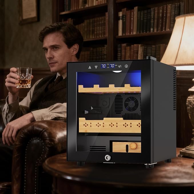 Electric Humidor-50L Cooling & Heating Humidor, Smart Touch Control Humidity & - Image 8