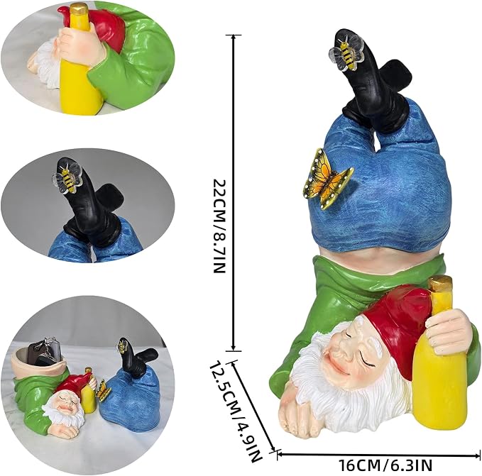 Gnome Hide a Key Outside Funny Dwarf Key Hider Outdoor Containers Box - Image 7