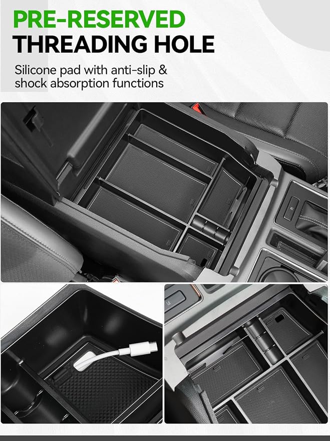 ELECFRESH 2PCS Center Console Organizer - Image 6
