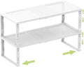 Heavy-Duty Adjustable Metal Shelf Organizer by Unknown