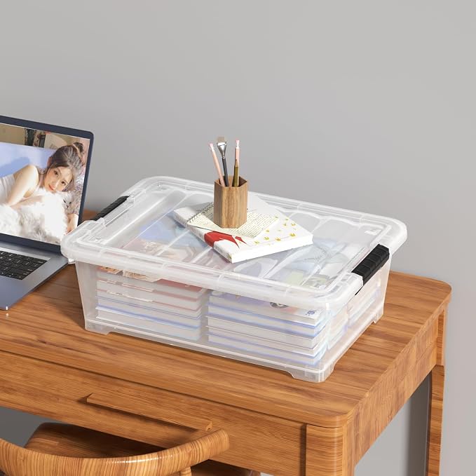 20 Quart Clear Under Bed Storage Box - Image 6