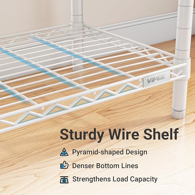 VIPEK X3 Expandable Heavy Duty Clothes Rack Adjustable from 5'2" to 8' - Image 6