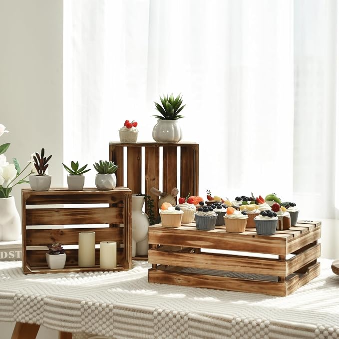 Wooden Crates Set of 3 - Image 2