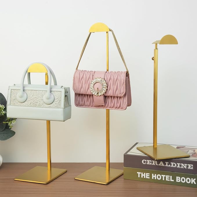 Purse Display Stand 3PCS More Thickened Base Handbag Rack - Image 4