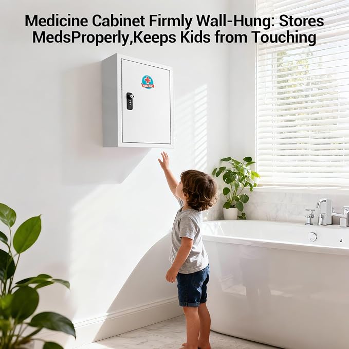 Wall Mounted Metal Medicine Cabinet - Image 8
