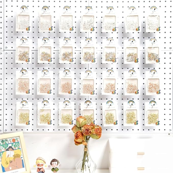 HUHOLE Pegboard Hooks 4 Inch 50PC, Ideal Garage Organization, Wall Storage Tool - Image 7