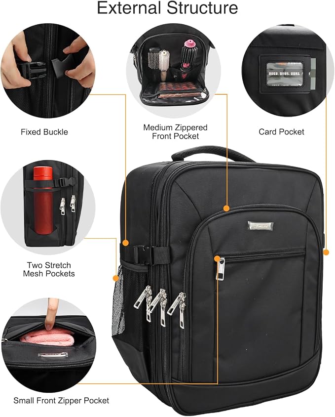 TANTO Makeup Backpack Makeup Artist Bag Professional Extra Large Cosmetic Bags - Image 8