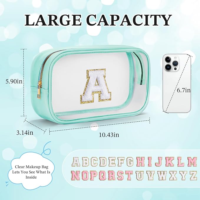 YOOLIFE Initial Make Up Bag Travel Toiletry Bag - Image 5