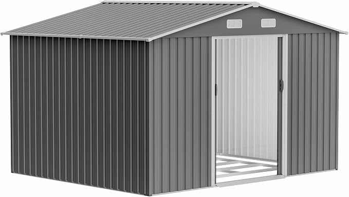 10x8 FT Outdoor Storage Shed by RocVanc