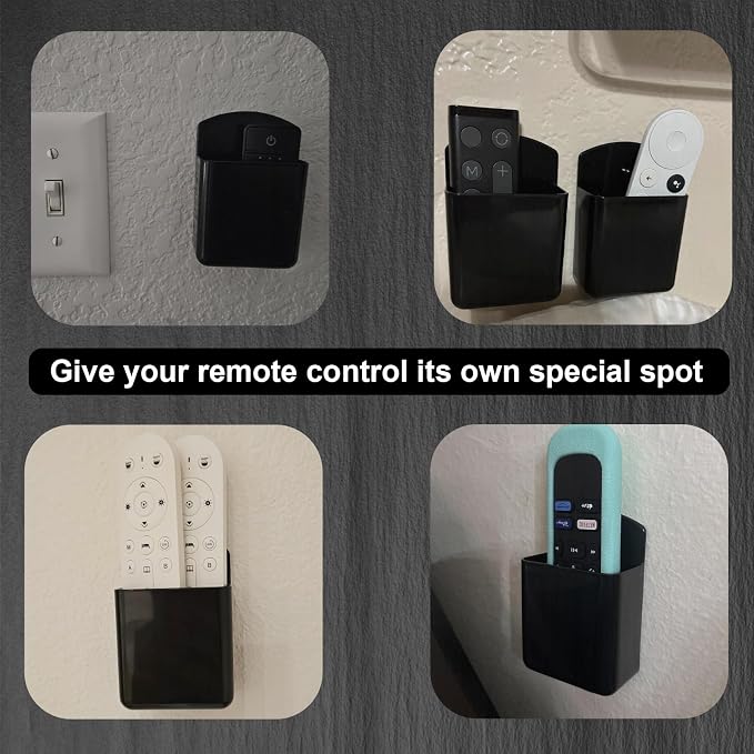 2Pcs Remote Holder Wall Mount, Remote Control Holder - Image 6