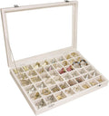 Velvet Jewelry Tray 48 Grid Jewelry Display Tray Organizer Box by Siveit