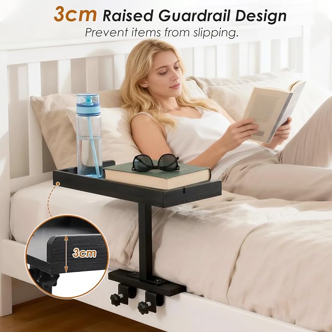 LINGSFIRE Adjustable Bedside Shelf - Image 4