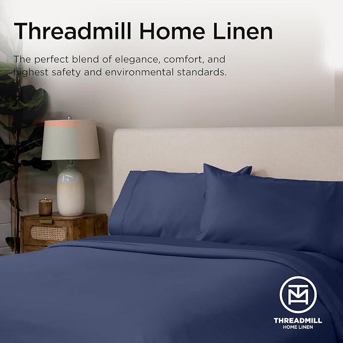 Threadmill Luxury Full Size Sheets | 656 Thread Count Certified Supima Cotton - Image 8