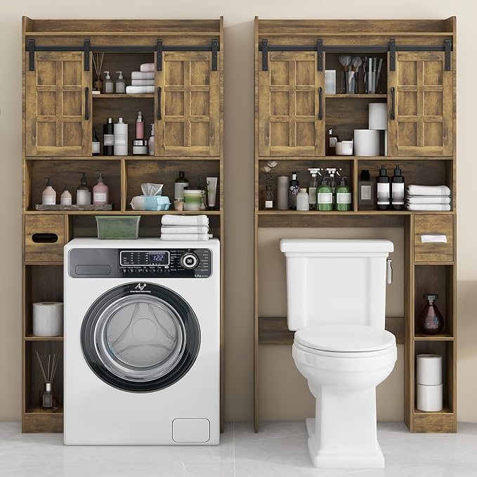 Over The Toilet Storage Cabinet, Farmhouse Storage Cabinet Over Toilet - Image 4