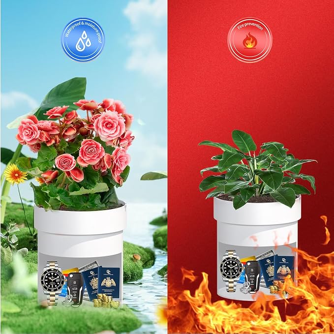 Sdstone Fireresistant Waterproof Flower Pot Diversion Safe - Image 4