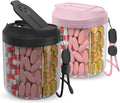 Pill Dispenser with 7 Large Compartments, Pill Bottle Organizer by HIONXMGA