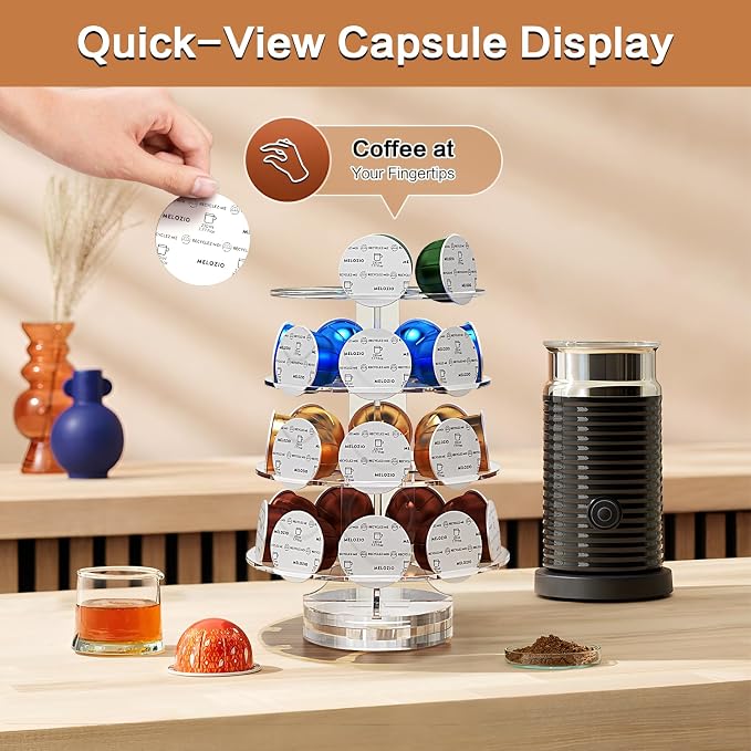Coffee Pods Holder Acrylic Carousel Compatible - Image 5