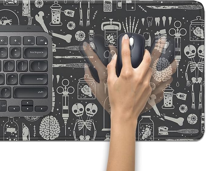 Human Skeleton Medical Mouse Pad, Large X Ray Mousepad Desk Pad - Image 5