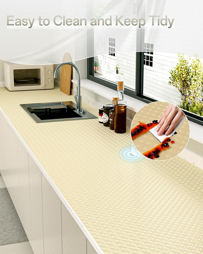 Shelf and Drawer Liner for Kitchen Cabinet, Non-Adhesive 12in x 360in - Image 7