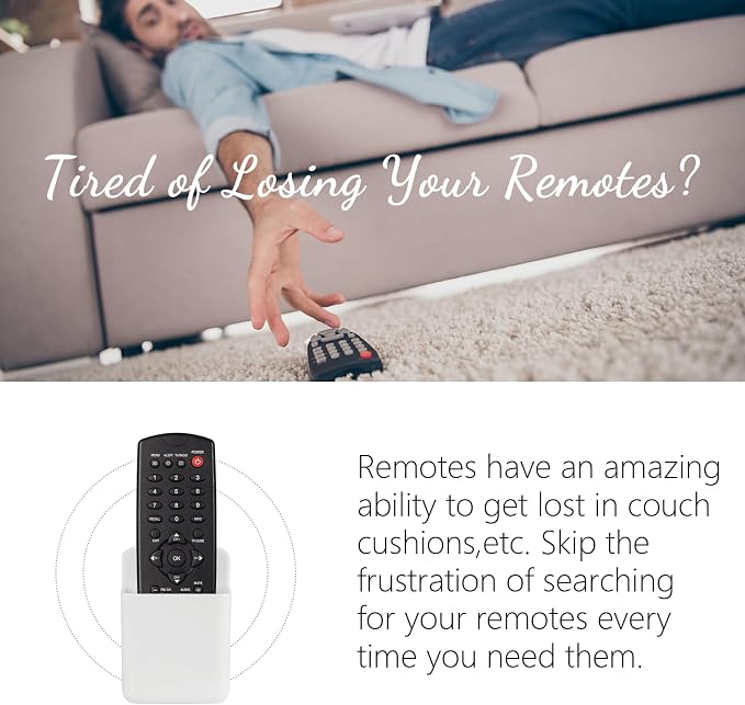 4 Pcs Remote Control Holde Wall Mount, TV Controller Holder, Self Adhesive - Image 2