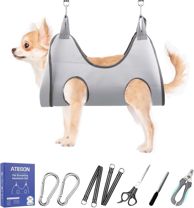 Pet Dog Grooming Hammock Harness by ATESON