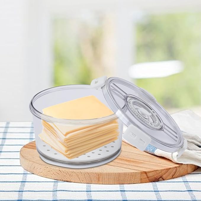 Cheese Container for Refrigerator, Cheese Keeper - Image 6