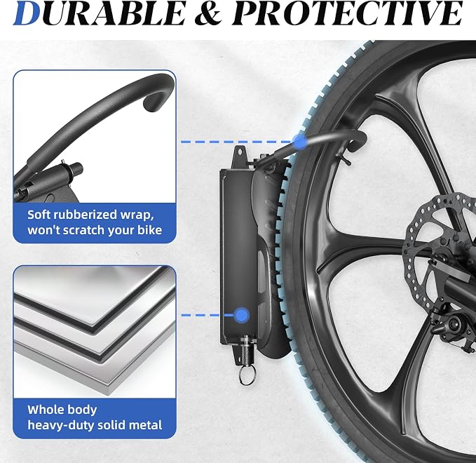 Goovilla Swivel Bike Wall Mount 1 Pack, Space Saving Bike Hangers - Image 3