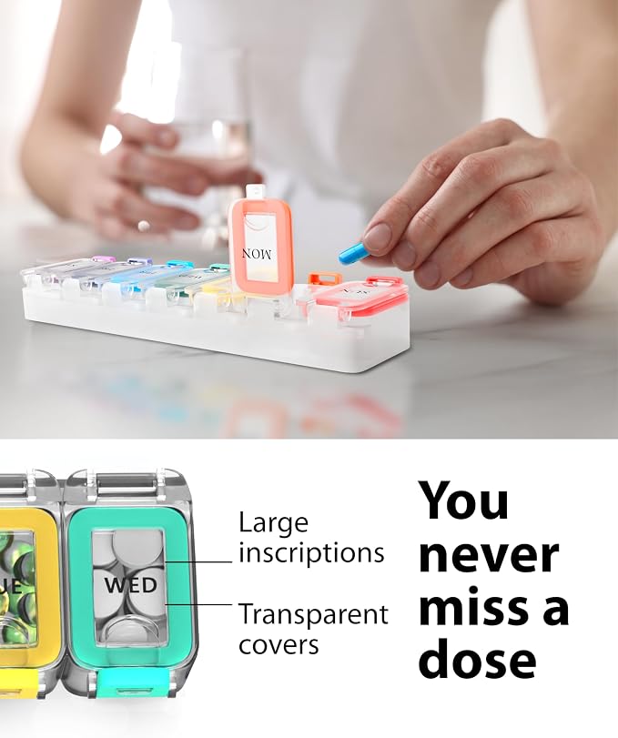 Weekly Pill Organizer 1 time a Day – Pill Box 7 Day - Image 8