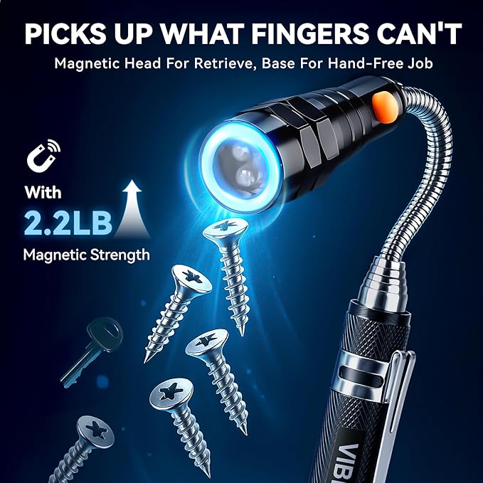 VIBELITE Extendable Magnetic Flashlight - Image 6