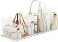 Bag & Purse Organizer for Closet, 2 Sets Adjustable Clear Handbag Storage Shelf by Unknown