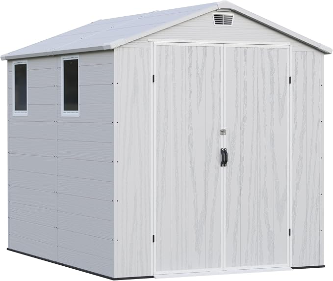 Greesum 6x8FT Plastic Outdoor Storage Shed - Image 7