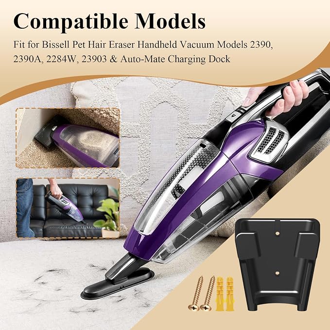 1 Pc Wall Mount Vacuum Holder/Docking Station - Image 3