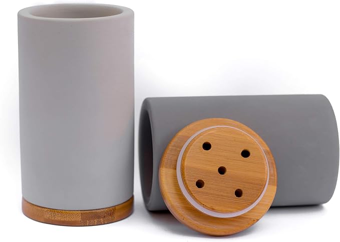 Matani Bamboo Toothbrush Holder Diatomite Tooth Brush Organizer - Image 5