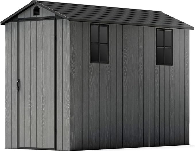 Patiowell 4 x 8 FT Plastic Outdoor Storage Shed - Image 8