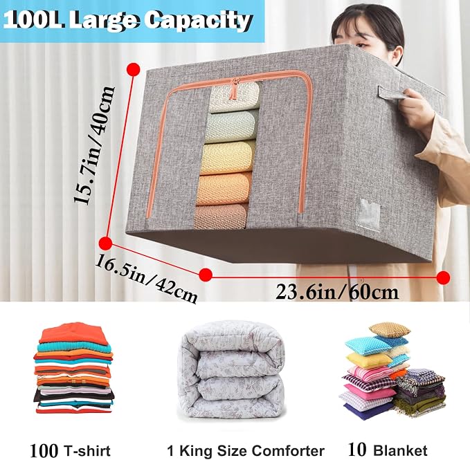 Extra Large Clothes Storage Bins - Image 2