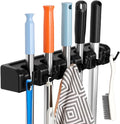Broom and Mop Holder, Wall Mounted Organizer Mop and Broom Storage Tool Rack by InPoTo