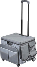 Mobile Utility Cart with Storage Organizer Bag, Rolling Cart, Dark Grey/Grey by Unknown