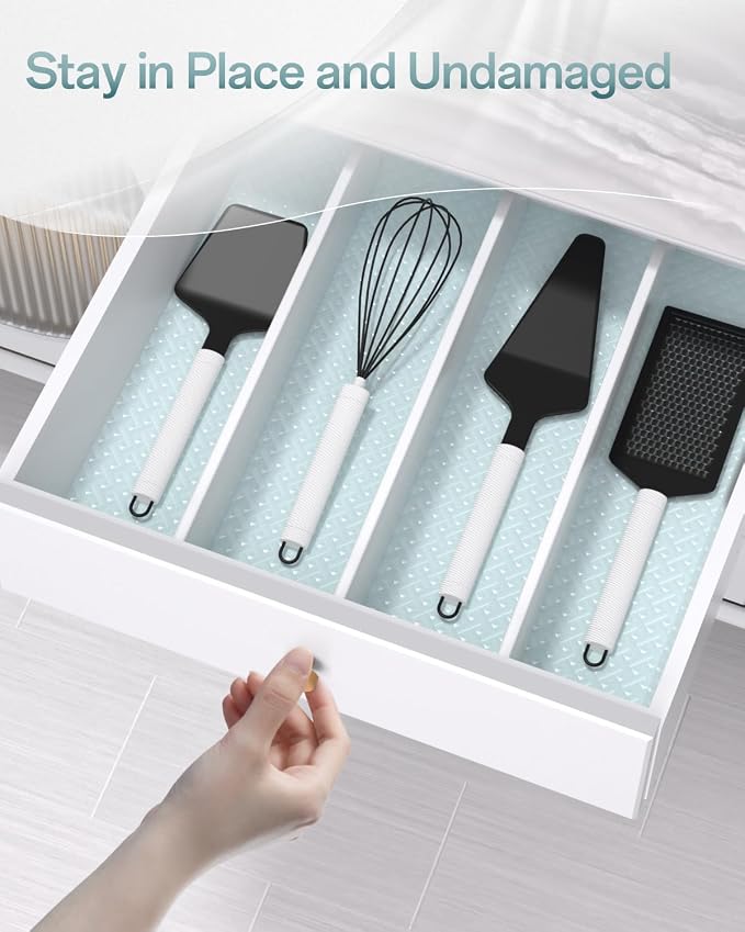 Shelf and Drawer Liner for Kitchen Cabinet, Non-Adhesive 24in x 120in - Image 8