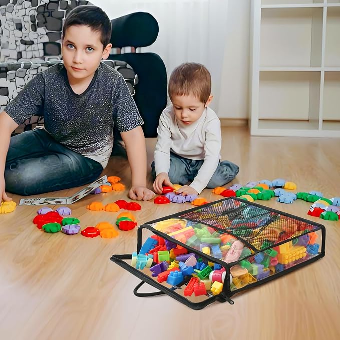 10 PCS Clear Zippered Toy Storage Bags - Image 7