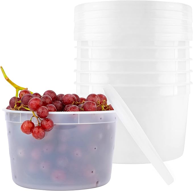 Plastic Deli Food Storage Containers by BluShine