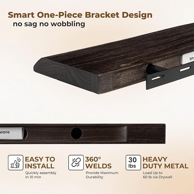 Axeman 72 inch Extra Long Floating Shelves - Image 4