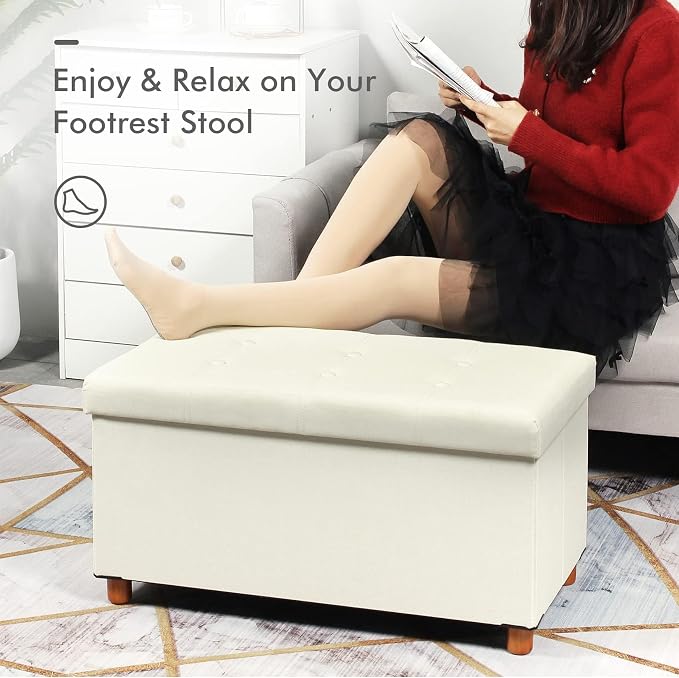 PINPLUS Linen Coffee Table Ottoman - Image 8