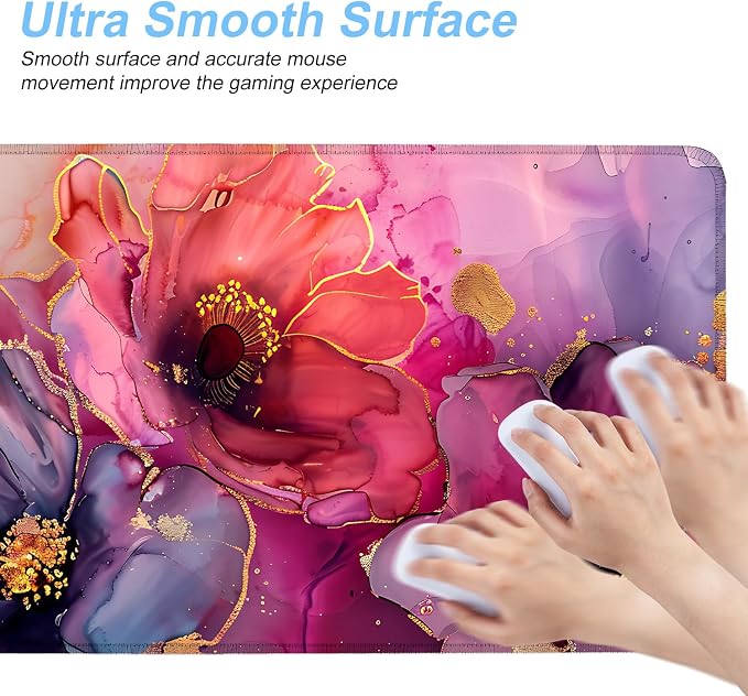 Floral Mouse Pad XXL – Large Desk Mat - Image 5